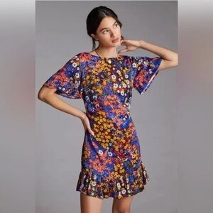 Anthropologie Multicolor Floral Dress Size 24